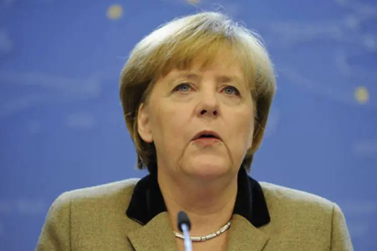 
	A chanceler alem&atilde; Angela Merkel: a Europa enfrentar&aacute; um &quot;per&iacute;odo dif&iacute;cil&quot; e tem que seguir adiante nos esfor&ccedil;os de reforma, declarou a chanceler
 (John Thys/AFP)