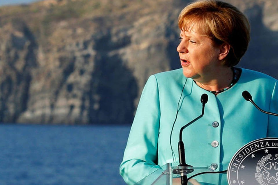 
	Merkel: a chanceler explicou que um dos desafios da UE &eacute; o do emprego e do crescimento
 (Remo Casilli / Reuters)