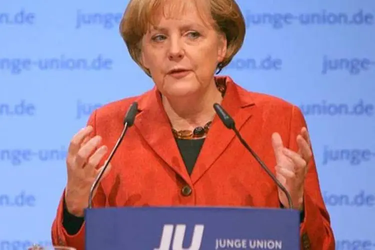 Merkel, chanceler alemã: novo presidente do BC será o mais novo da história do país (Wikimedia Commons/Wikimedia Commons)