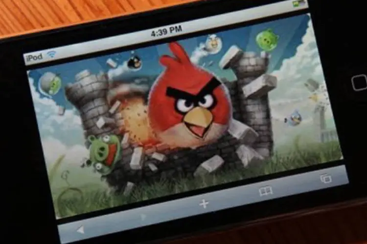 Imagem do famoso jogo "Angry Birds": o novo lançamento é anunciado poucas semanas depois que a Rovio divulgou sua nova licença, "Bad Piggies" (©AFP/Getty Images / Justin Sullivan)