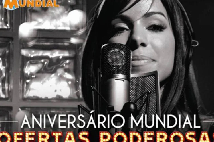 Anitta em campanha da rede de supermercados: prevista para ir ao ar no dia 12 de setembro, a campanha estará nas principais mídias do Rio - TVs, rádios, jornais e revistas (Divulgação)