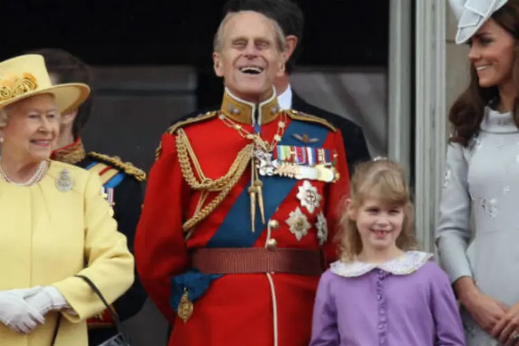 A rainha Elizabeth II e seu marido, príncipe Philip, duque de Edimburgo, durante as comemorações do aniversário da rainha (Getty Images)