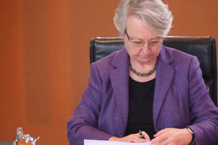 
	Annette Schavan, ministra da Educa&ccedil;&atilde;o da Alemanha
 (Getty Images)