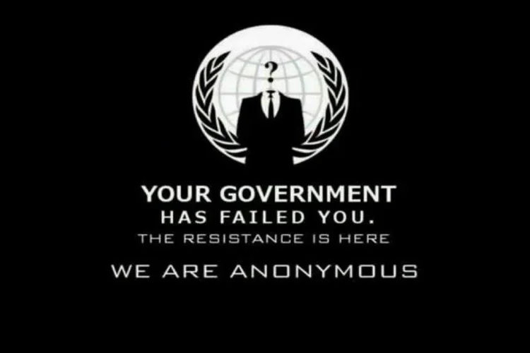 Mensagem do "Anonymous" no site do PT-RJ: "Seu governo falhou. A resistência está aqui" (Reprodução/ptrj.org.br)