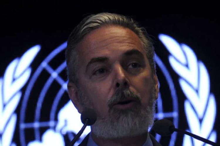 O ministro das Relações Exteriores, Antonio Patriota, na Rio+20: pontos polêmicos, como o fundo de desenvolvimento sustentável para países pobres, foram excluídos do documento (Marcello Casal Jr/ABr)