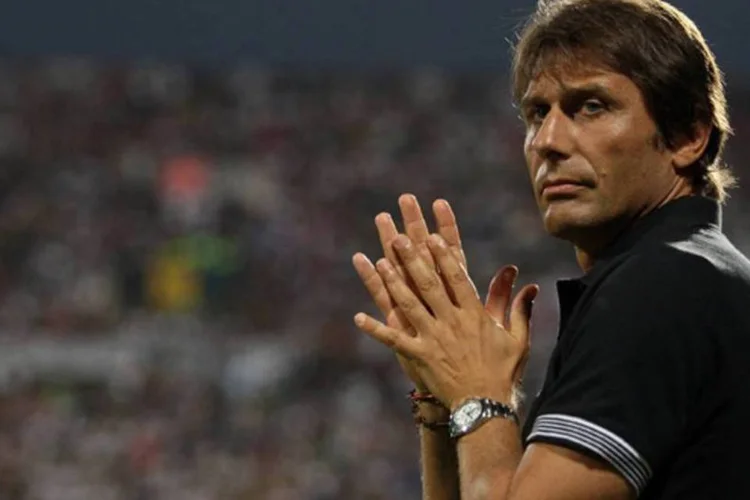 Antonio Conte: o treinador, atual campeão italiano, sempre negou seu envolvimento no caso, e na combinação de resultados de duas partidas (Getty Images)