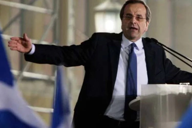 Antonis Samaras, do partido conservador Nova Democracia (ND) (Getty Images)