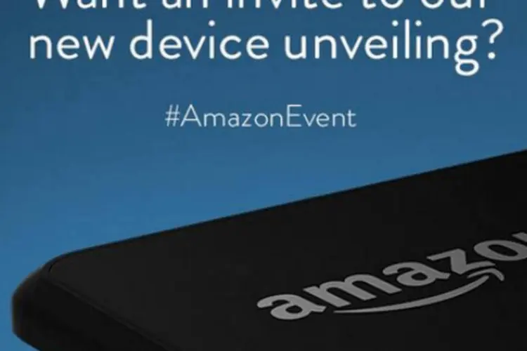 Anúncio da Amazon no Twitter: ele mostra o que pode ser o smartphone da marca (Reprodução/Twitter/Amazon)