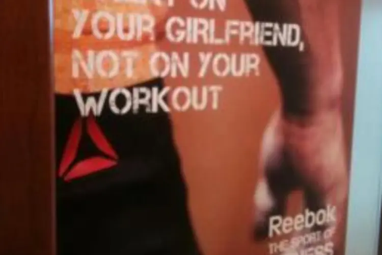 
	An&uacute;ncio da Reebok: marca cria reposicionamento de marketing e foca no fitness
 (Reprodução)