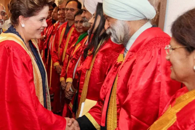 Segundo Dilma, brasileiros e indianos são favoráveis à busca pelo consenso e ao multilateralismo. (Roberto Stuckert Filho/PR)