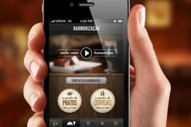 Eisenbahn: aplicativo traz dicas de harmonização de mais de 100 pratos e cervejas diferentes (Divulgação)
