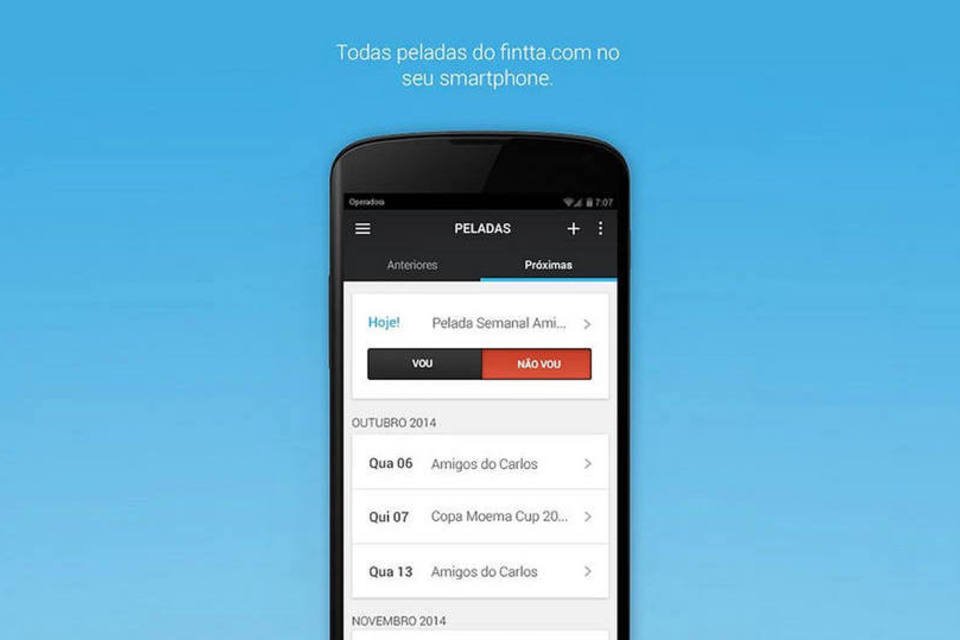 Aplicativo brasileiro ajuda a organizar futebol com amigos