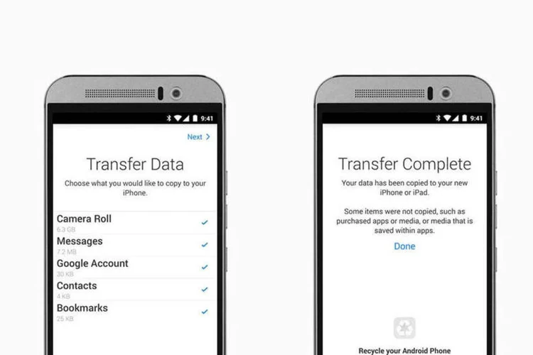 Move to iOS: aplicativo de migração é o primeiro que a Apple lança para Android (Reprodução/Google Play Store)