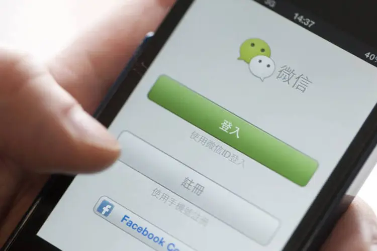 
	WeChat: app era visto pelos usu&aacute;rios como um ref&uacute;gio relativamente seguro contra a censura do governo
 (Tomohiro Ohsumi/Bloomberg)
