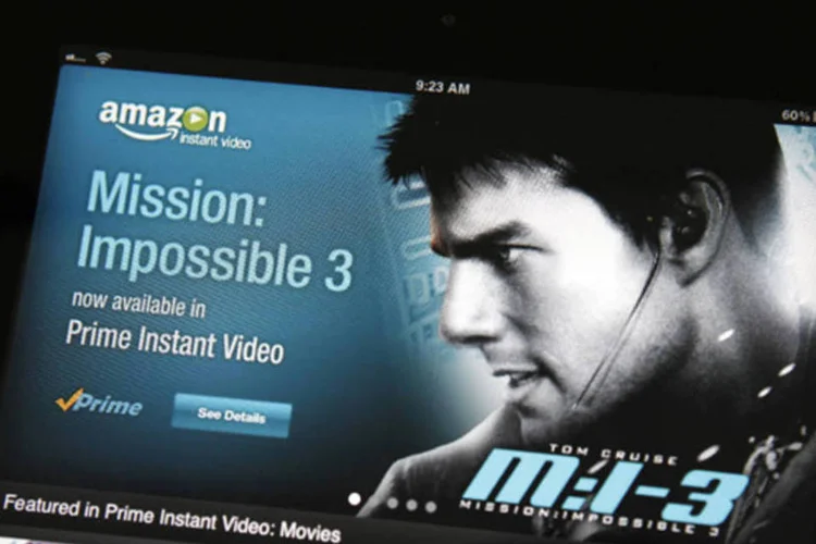 Foto de aplicativo de vídeos da Amazon aberto em Tablet: programadores e analistas dizem que é provável que a Amazon esteja desenvolvendo novos aparelhos próprios (REUTERS)