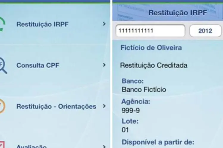 Usuário pode acessar também orientações sobre a restituição e consultar a situação do CPF (Divulgação)