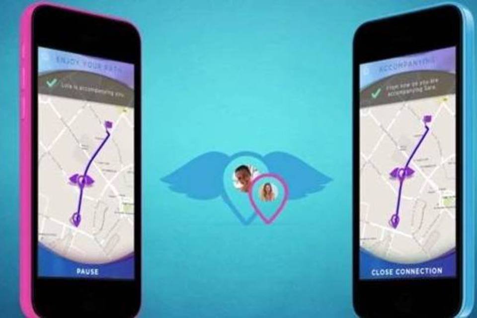 App permite que amiga seja "anjo da guarda" durante trajeto