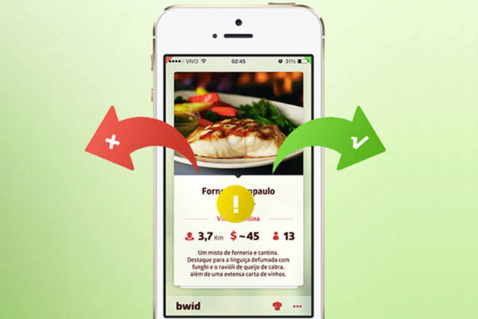 Tinder de restaurantes ajuda a encontrar lugares para comer