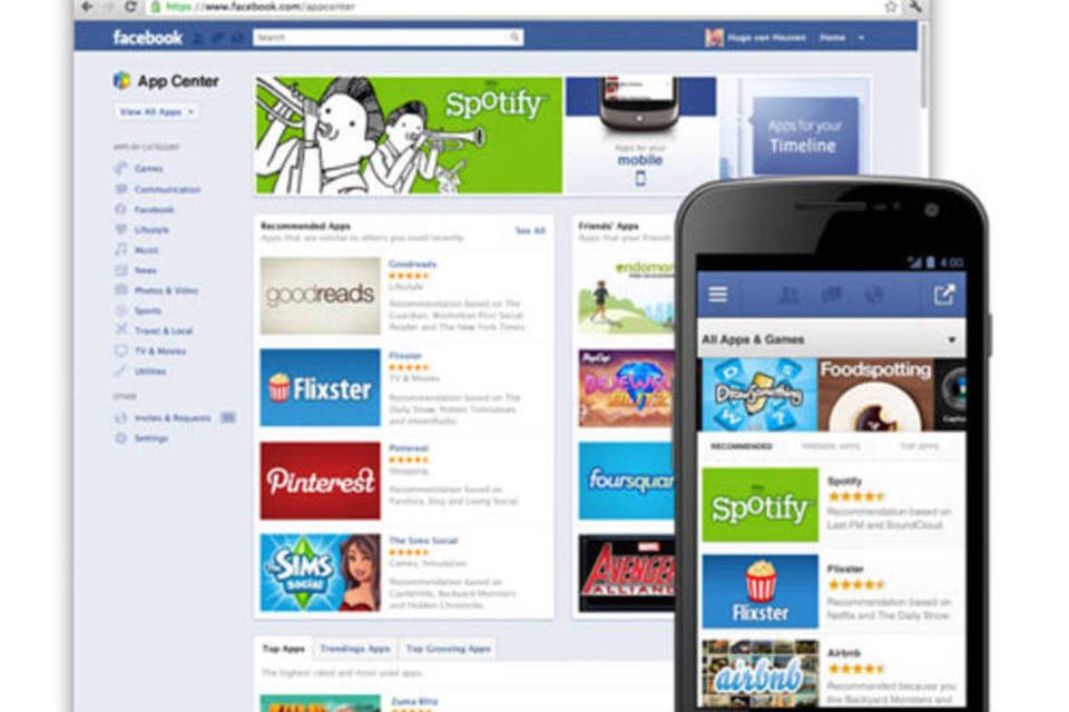Facebook cria sua própria App Store