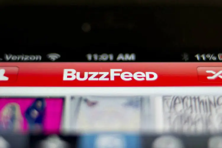 
	Aplicativo do BuzzFeed: NBCUniversal e o BuzzFeed disseram que consideram &quot;parcerias estrat&eacute;gicas&quot; nos pr&oacute;ximos meses
 (Daniel Acker/Bloomberg)