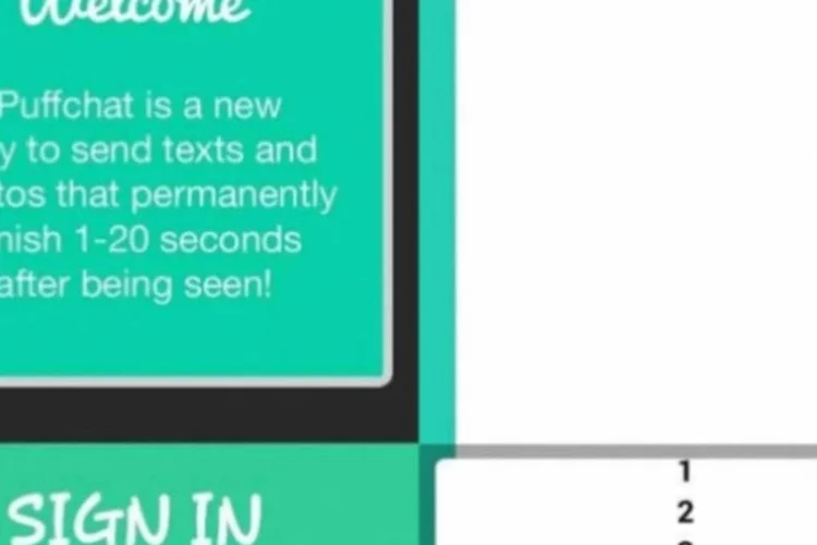 Puffchat: especialista em segurança britânico descobriu que o app não chega a apagar nada do que é enviado e é cheio de brechas (Reprodução)