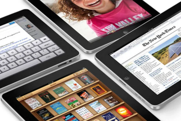 Contêineres contendo componentes para a fabricação do iPad já deixaram a Ásia em direção ao Brasil.  (Reprodução)