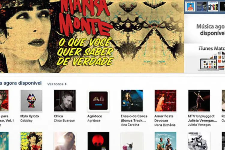 Roberto Carlos, Marisa Monte e Ivete Sangalo estão entre os artistas brasileiros na iTunes Store (Reprodução)