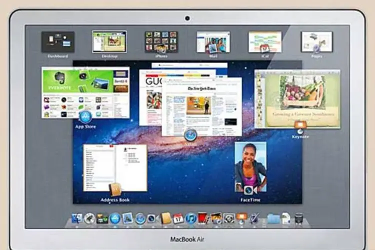 Entre as novidades do MacBook Air 2011, está o Mac OS X Lion, nova versão do sistema operacional da Apple (Divulgação)