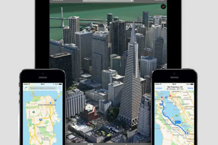 Apple Mapas: nova versão deve ser lançada com o iOS 8 (Divulgação)