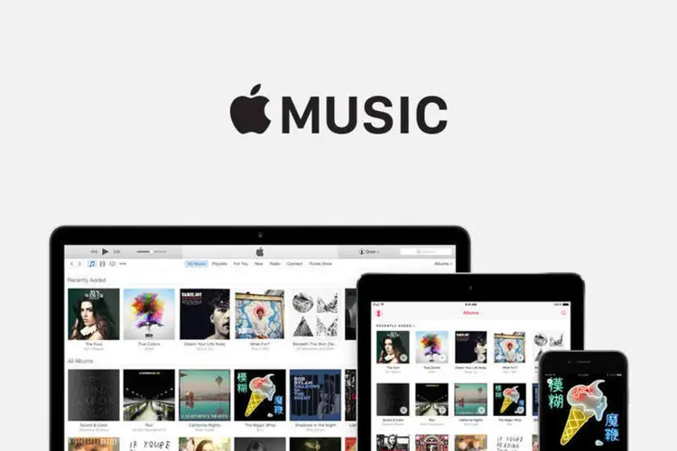 Música: serviço de streaming Apple Music pode também guardar faixas pessoas (Divulgação/Apple)