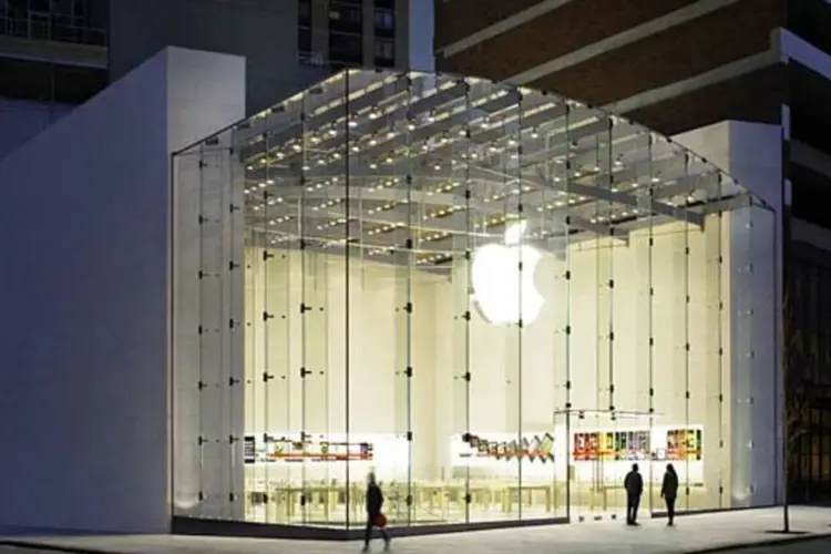 
	Loja Apple em Upper West Side, Nova York, EUA: marca vai mudar o nome de suas lojas
 (Divulgação)