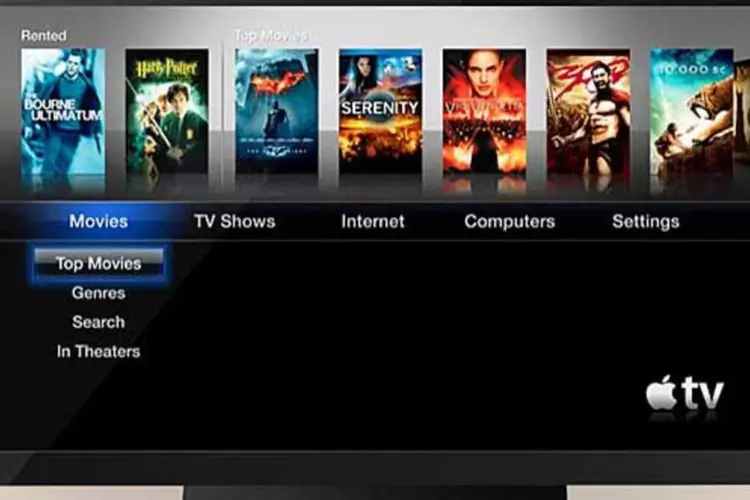 A Apple já fornece um aparelho do tipo set-top box que recebe vídeos pela internet, mas ele não faz muito sucesso  (Reprodução)