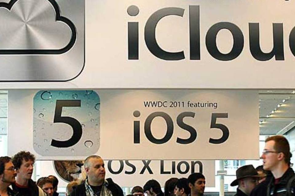 O iCloud foi anunciado pela Apple em junho, no evento WWDC 2011, mas ainda não está disponível para os usuários (Justin Sullivan / Getty Images)