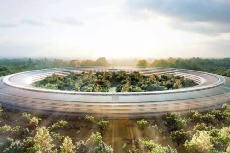 Novas imagens de prédio futurista da Apple são divulgadas