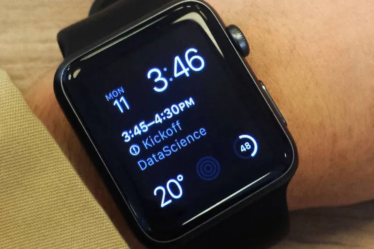 
	Rel&oacute;gio inteligente: o Apple Watch come&ccedil;ou a ser vendido em nove pa&iacute;ses no dia 24 de abril
 (EXAME.com/Marina Demartini)