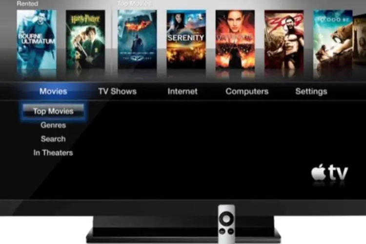 Aparelho se conecta ao televisor e permite acesso direto à iTunes Store para o aluguel de filmes e compra de programas de TV (Divulgacao/Apple)