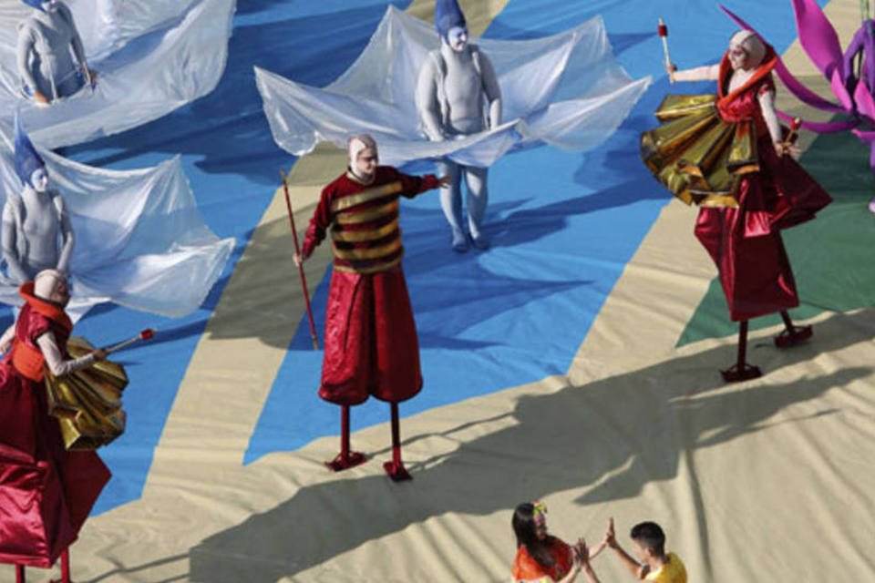 Mais de 600 artistas participam da cerimônia de abertura