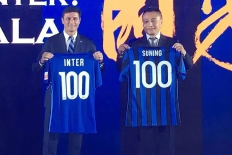 
	Aquisi&ccedil;&atilde;o: a opera&ccedil;&atilde;o &eacute; a mais recente de uma s&eacute;rie de grandes investimentos das empresas chinesas no futebol europeu, estimuladas pelo presidente chin&ecirc;s, f&atilde; do esporte
 (Divulgação / site Inter de Milão)