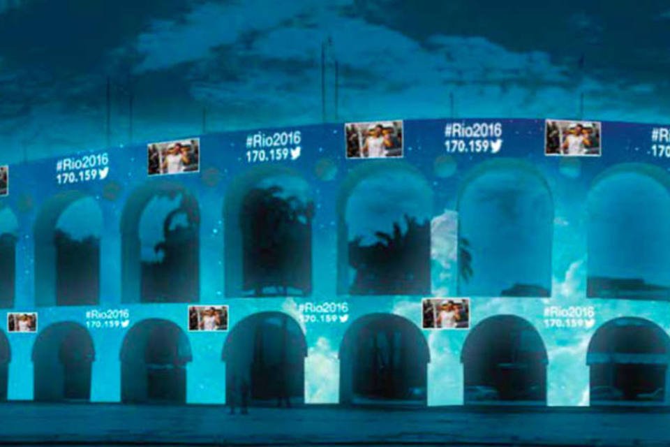 Tweets serão projetados nos Arcos da Lapa durante os Jogos