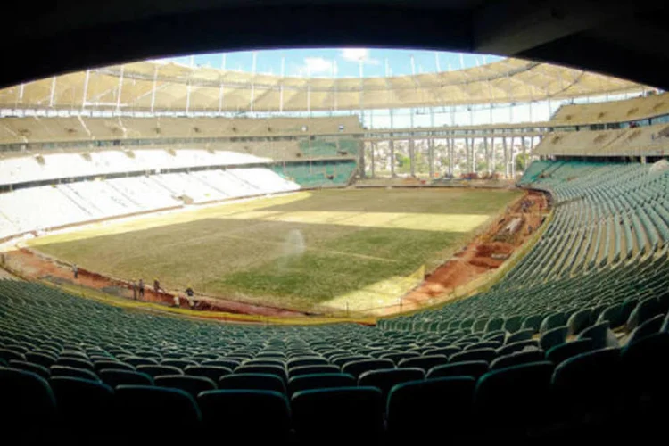 
	Arena Fonte Nova na Bahia: est&aacute;dio &agrave; venda
 (Natalia Arjones/Divulgação)