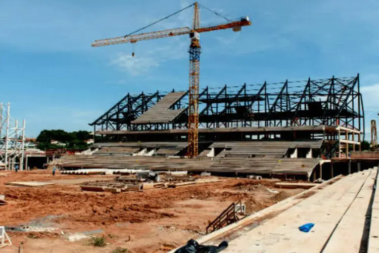 
	Arena Pantanal: inc&ecirc;ndio come&ccedil;ou em placas com isopor armazenadas no subsolo
 (José Medeiros/Portal da Copa/ME)