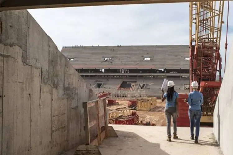 
	Obras na Arena Pantanal, em Cuiab&aacute; (MT): est&aacute;dio &eacute; o representante do Centro-Oeste na Copa do Mundo de 2014
 (Governo Federal/Portal da Copa)