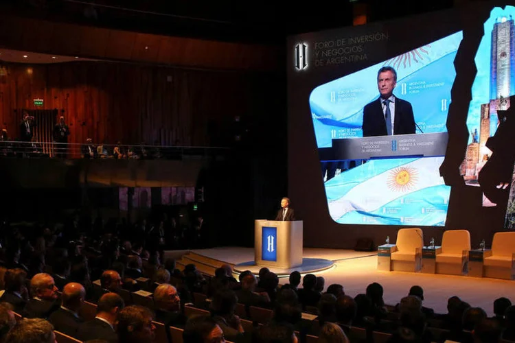 
	Mauricio Macri: a economia argentina atravessa um momento dif&iacute;cil
 (Marcos Brindicci/Reuters)