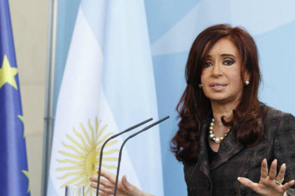 
	Cristina Kirchner: ela n&atilde;o ser&aacute; candidata mas vai continuar defendendo o projeto kirchnerista
 (Michele Tantussi/Bloomberg)