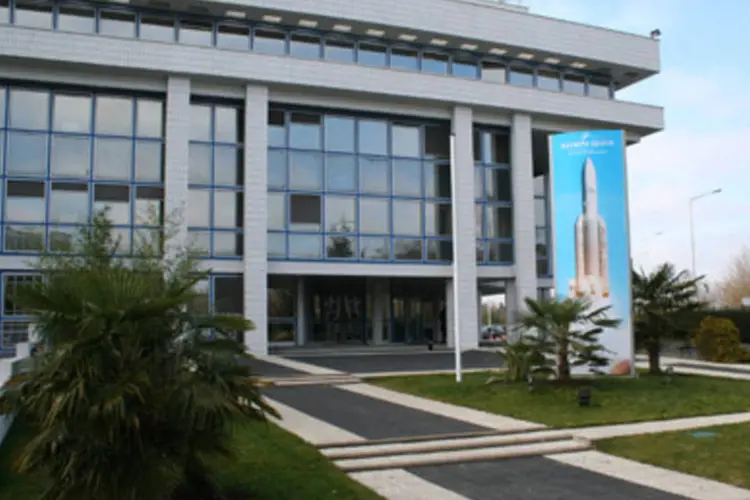 Sede da Arianespace, consórcio europeu de serviços em lançamentos ao espaço (.)