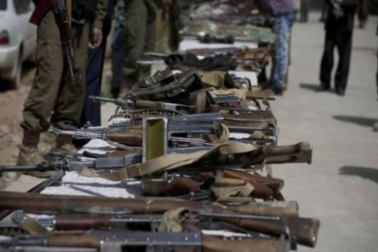 
	Armas no Afeganist&atilde;o: a guerra no Afeganist&atilde;o est&aacute; em um dos momentos mais sangrentos desde a invas&atilde;o dos EUA.
 (Getty Images)
