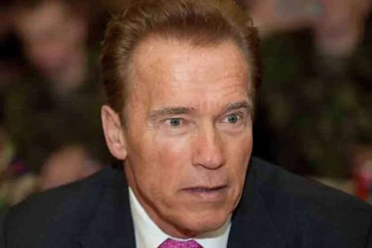 
	Arnold Schwarzenegger: em entrevista coletiva para lan&ccedil;ar seu novo filme, &quot;O &Uacute;ltimo Desafio&quot;, ator disse que &quot;&eacute; preciso manter (as duas coisas) separadas&quot;
 (Getty Images)