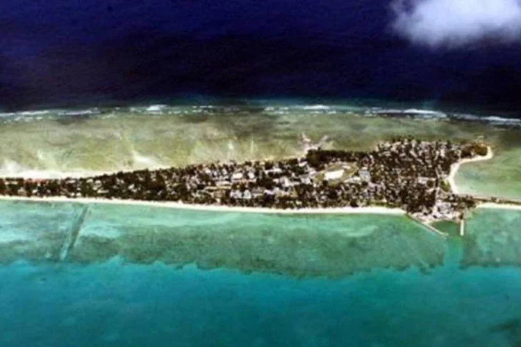 Ban Ki-moon fez as declarações durante  uma visita às ilhas do Pacífico ameaçadas pela elevação dos oceanos (Torsten Blackwood/AFP)