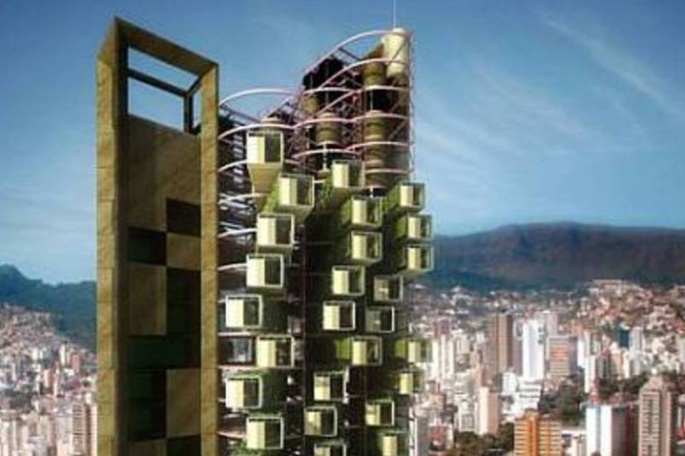 Brasileiro projeta prédio modulável verde