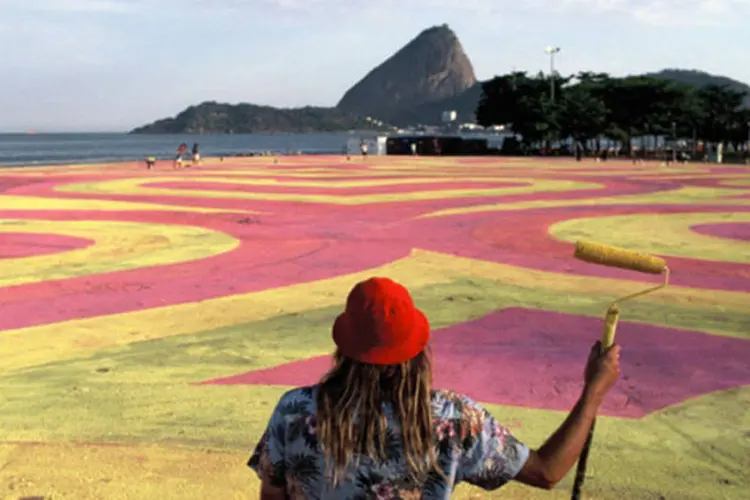 Campanha da Ballantine's:maior graffite animado do mundo no Rio de Janeiro (Reprodução)
